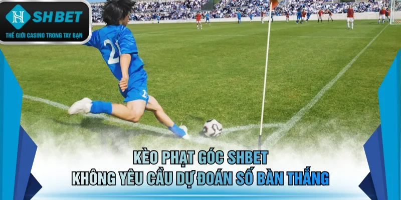 Kèo phạt góc SHBET không yêu cầu dự đoán số bàn thắng